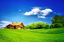 Obraz do spálne Domček pri lese zs1342